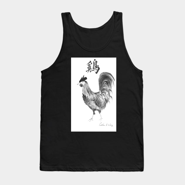 Zodiac - Rooster Tank Top by Cwang